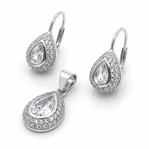 Przejdź do produktu Komplet Srebrny - Wieczorowy    