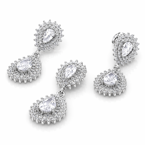 Przejdź do produktu Komplet Srebrny - Wieczorowy   