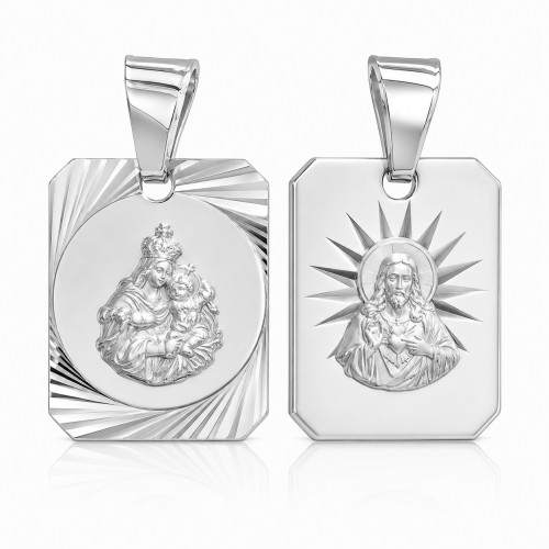 Przejdź do produktu Medalik Srebrny - Matka Boska Szkaplerzna
