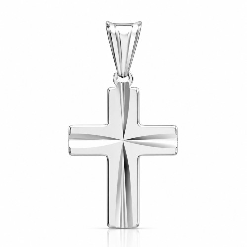 Przejdź do produktu Krzyżyk Srebrny - Diamentowany 
