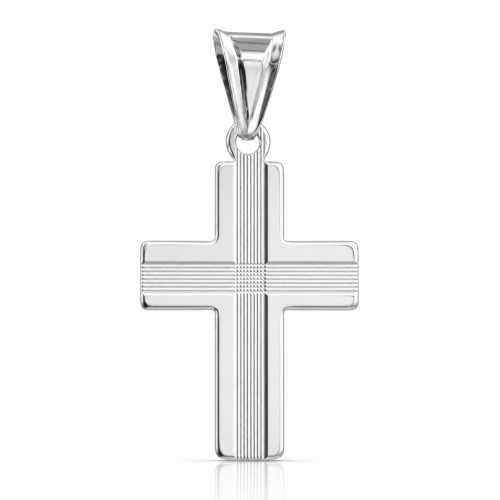Przejdź do produktu Krzyżyk Srebrny - Diamentowany  
