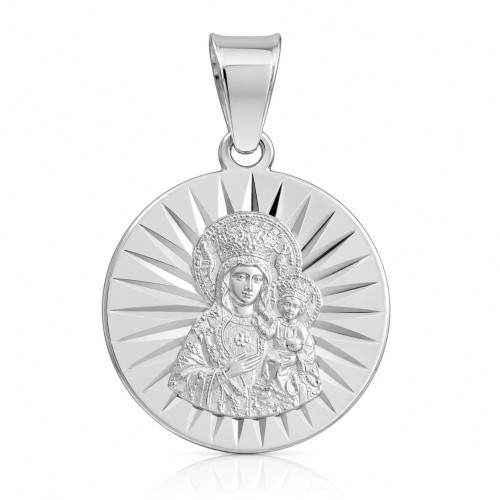 Przejdź do produktu Medalik Srebrny - Matka Boska Częstochowska