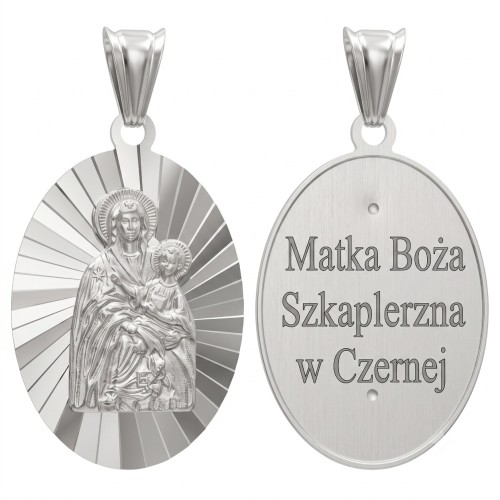 Przejdź do produktu Medalik Srebrny - Matka Boska Szkaplerzna