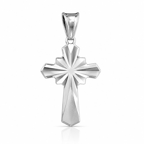 Przejdź do produktu Krzyżyk Srebrny - Diamentowany