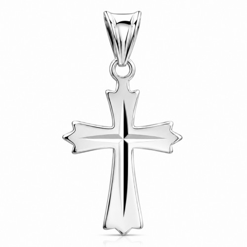 Przejdź do produktu Krzyżyk Srebrny - Diamentowany