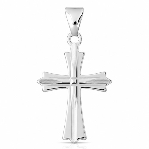 Przejdź do produktu Krzyżyk Srebrny - Diamentowany