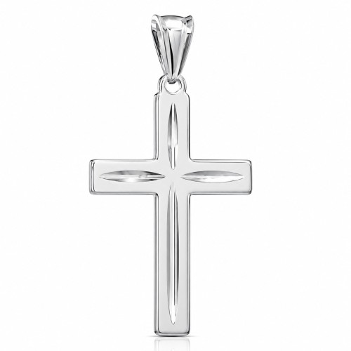 Przejdź do produktu Krzyżyk Srebrny - Diamentowany