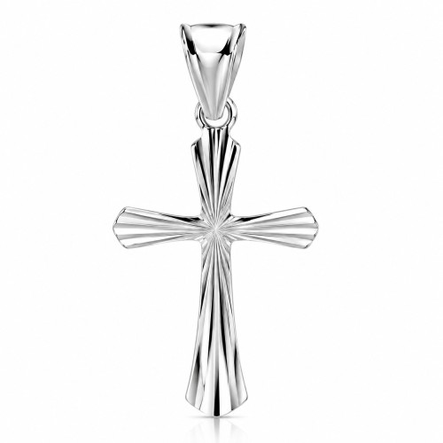 Przejdź do produktu Krzyżyk Srebrny - Diamentowany