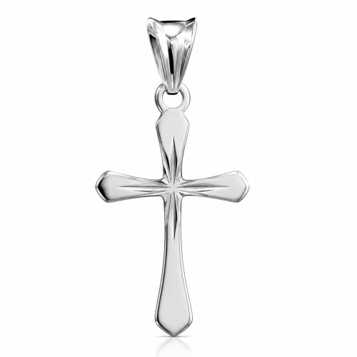 Przejdź do produktu Krzyżyk Srebrny - Diamentowany