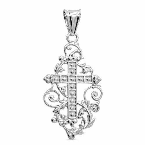 Przejdź do produktu Krzyżyk Srebrny - Diamentowany