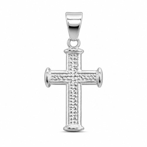 Przejdź do produktu Krzyżyk Srebrny - Diamentowany 