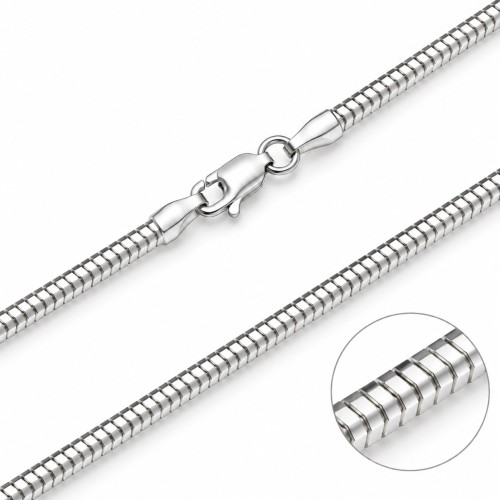 Przejdź do produktu Łańcuch Wąż Prawdziwy Ośmiokątny - 1,40 mm Szerokości