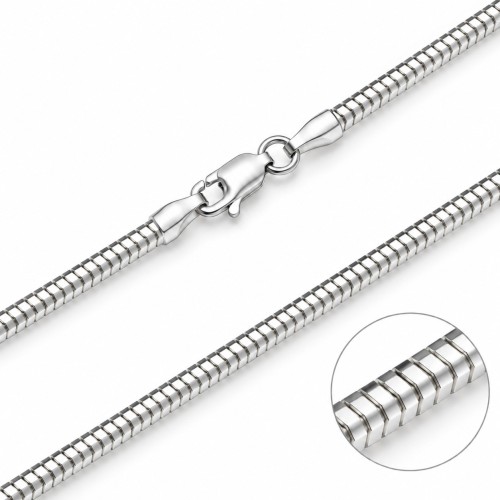 Przejdź do produktu Łańcuch Wąż Prawdziwy Ośmiokątny - 1,90 mm Szerokości