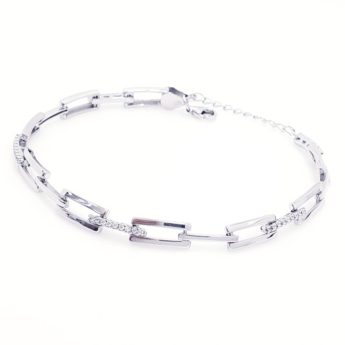 Przejdź do produktu Bransoletka Srebrna - Prostokąt 