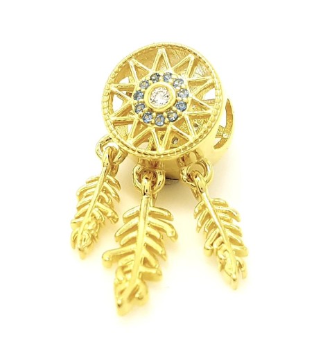 Przejdź do produktu Koralik Pozłacany do Bransoletki Modułowej - Łapacz Snów