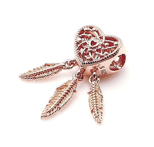 Przejdź do produktu Charms do Bransoletki Modułowej - serce - łapacz snów